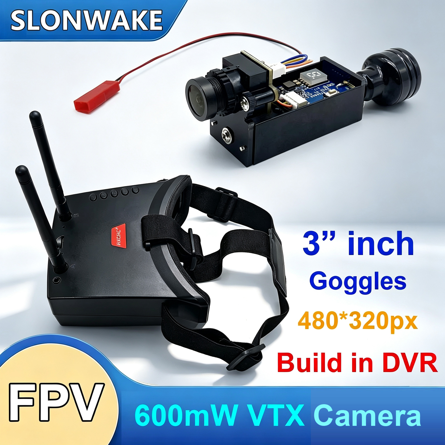 Drone Frame - 5.8G 56CH Dual Antennas FPV Goggles