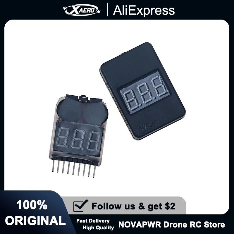 1-8S Battery Voltage Tester Al - Drone Buzzer 评论和价格