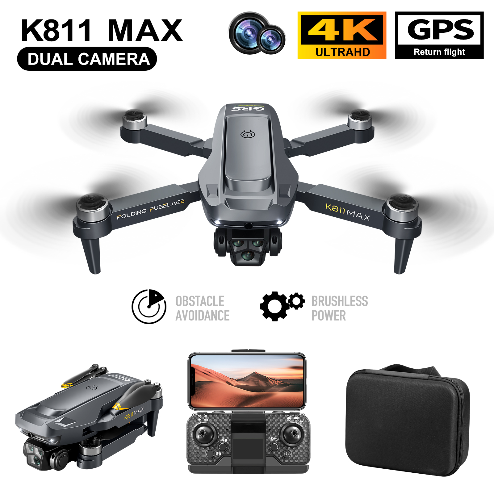 K811MAX Quadcopter Drone: Brus - Drone Gps Module 评论和价格
